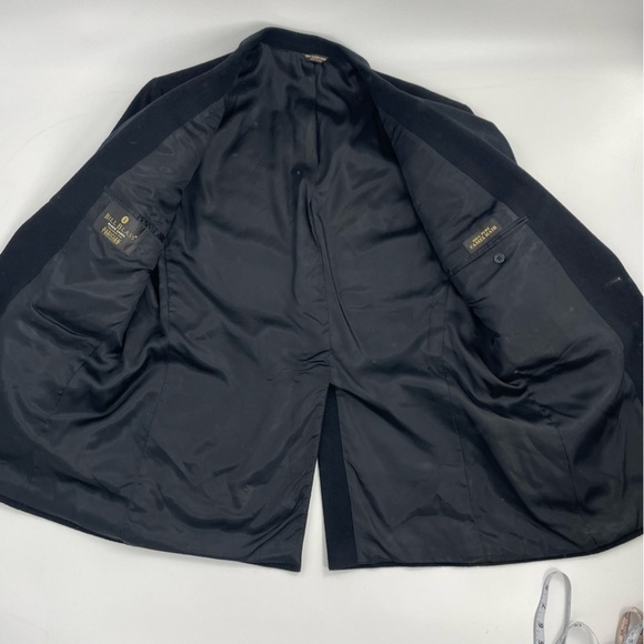 Vintage Mens Bill Blass Black 100% Pure CAMEL HAIR Blazer /Sports Coat SIZE 44R - Picture 13 of 16